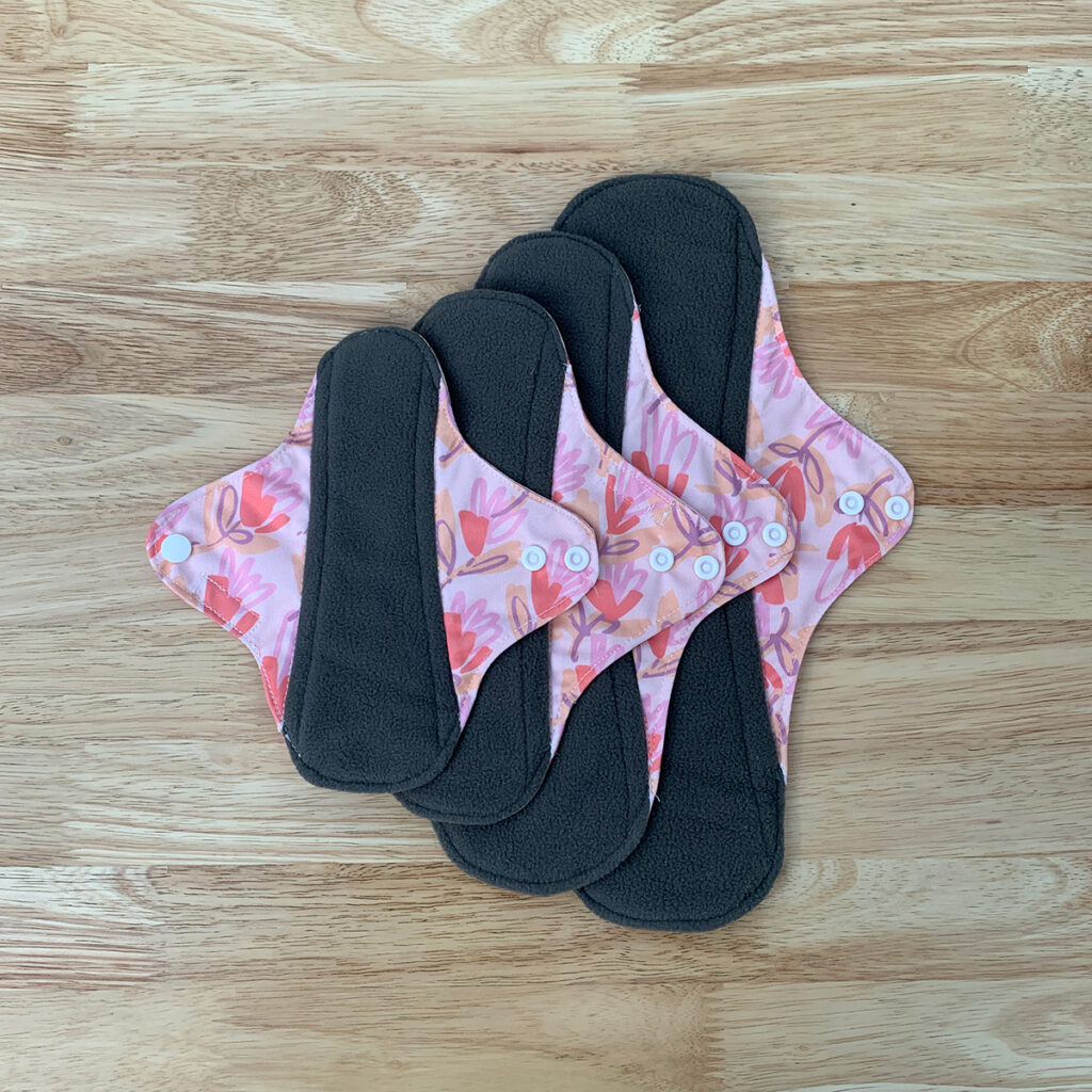 Reusable Cloth Sanitary Pads Starter Kit Bamboo Charcoal Litto Things