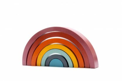 Best Years Wooden Rainbow Stacking Toy - Contemporary Colours