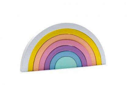 Best Years Wooden Rainbow Stacking Toy - Pastel Colours