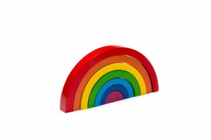 Best Years Wooden Rainbow Stacking Toy - Traditional Colours