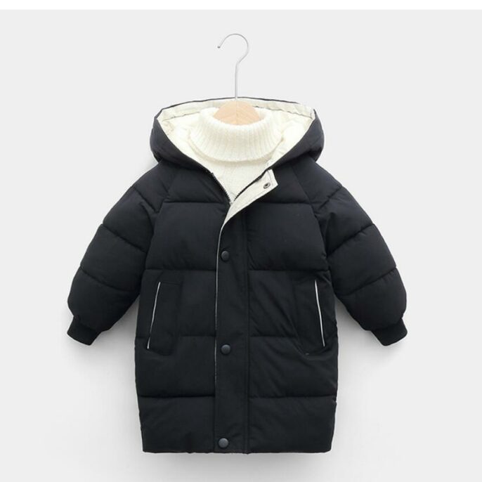 Modern Bebe Padded Unisex Coat - Black