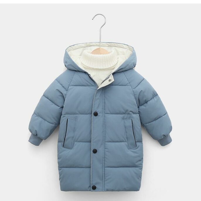 Modern Bebe Padded Unisex Coat - Blue