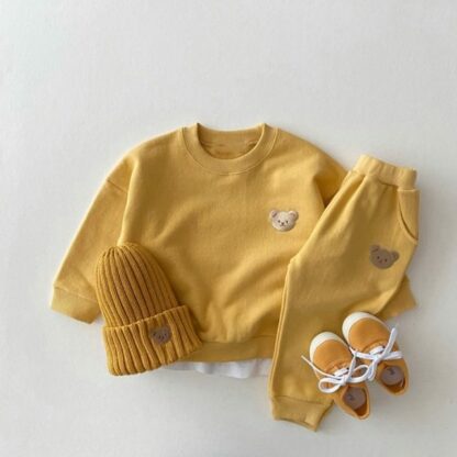 Bear Tracksuit Set - Mustard