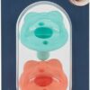 Sweetie Soother™ - Pacifier 2-Pack - Aquamarine and Peach Bows