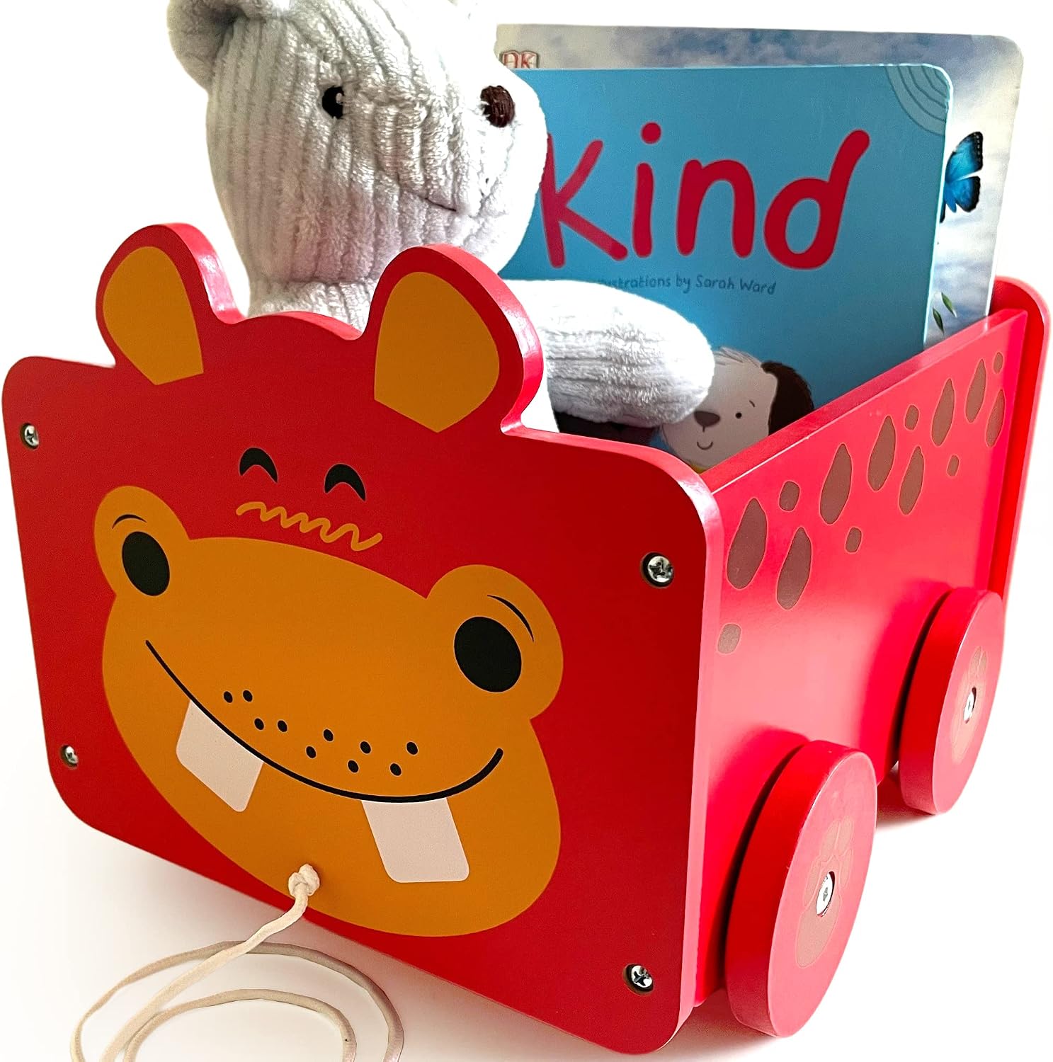 Bee Smart Wooden Toy Box - Hippo - Image 2