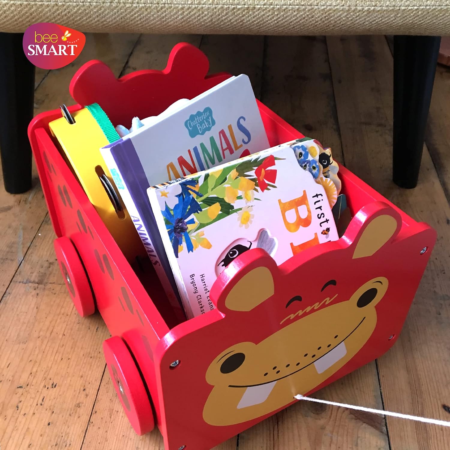 Bee Smart Wooden Toy Box - Hippo - Image 6